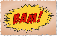 BAM comic book sound effect