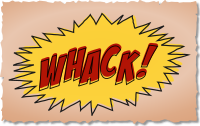 Whack comic book sound effect