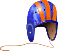1940's Leather Football Helmet