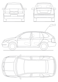 Skoda Fabia combi schematics