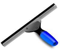 Blue squeegee