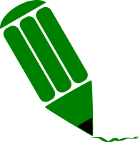 Pencil stylized Green