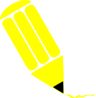 Pencil stylized Yellow