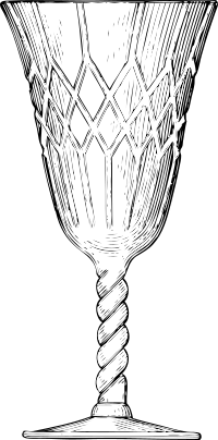 crystal goblet
