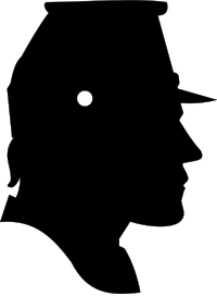 US Civil War Soldier Silhouette