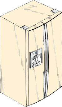 side by side refrigerator