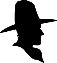 Cowboy Profile Silhouette
