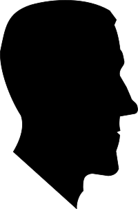 H. P. Lovecraft Profile Silhouette