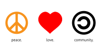 Peace. Love. Community.