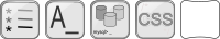 Silver icons.