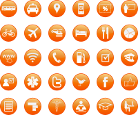Tourism and Services Buttons 