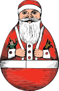 rolly-polly Santa