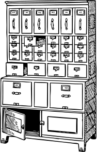 stack of horizontal sections