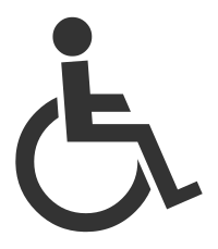 The Symbol of Disabled Man