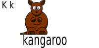 K for kangaroo