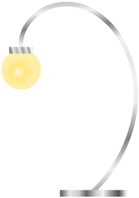 Modern lamp. Lampara moderna.