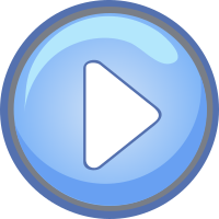 Blue Play Button Pressed Down