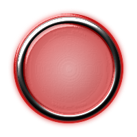 Red Button with Internal Light and Glowing Bezel
