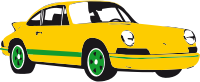 Sport car yellow