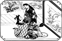 Two Lovers Embracing