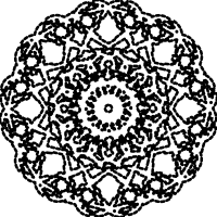 rounded rosette