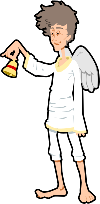 angel with bell