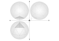 29 net construction geodesic spheres recursive from tetrahedron