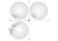 30 net construction geodesic spheres recursive from tetrahedron