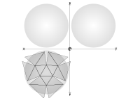 46 1/4 net geodesic sphere