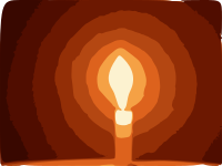 Candle on Table