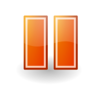 Pause Orange Button Tango Style