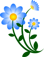 Blue Flower Motif
