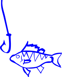 Graffiti Fish and hook