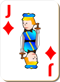 White Deck: Jack of Diamonds