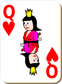 White Deck: Queen of Hearts