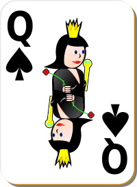 White Deck: Queen of Spades