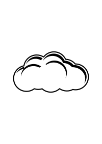 Simple Cloud Black & White