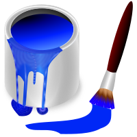 color bucket blue