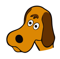 drawn dog