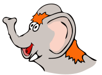 drawn elephant