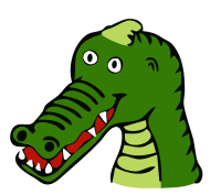 drawn crocodile