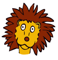 drawn lion