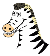 drawn zebra