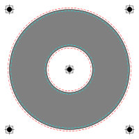 CD label template