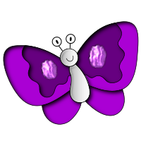 Butterfly purple