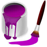 color bucket purple