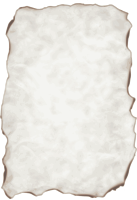 Paper burned old