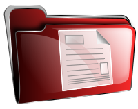 Folder icon red document