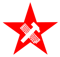 hammer and keyboard in star - proletariat
