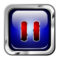 Icon Blue Multimedia Pause